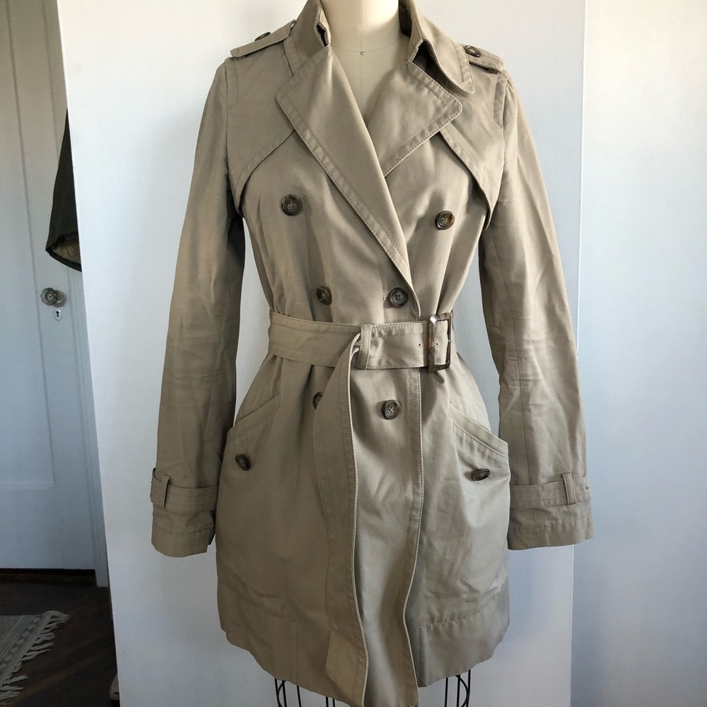 uniqlo classic trench coat size xs